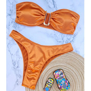 Dante | Sexy & trendy strapless bikini in de kleur Neon voor dames in Beach stijl ideaal voor de zomer.