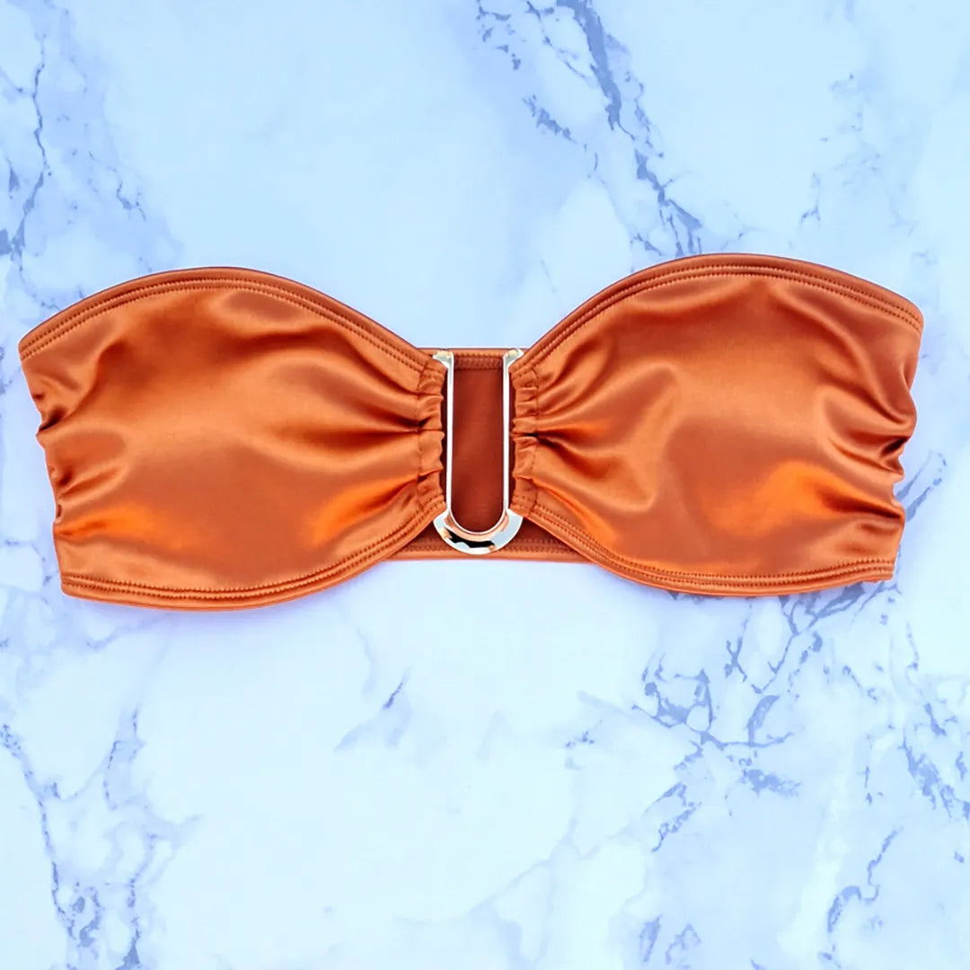 Dante | Sexy & trendy strapless bikini in de kleur Neon voor dames in Beach stijl ideaal voor de zomer.
