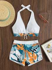 Dante | Sportieve & trendy strandbikini in de kleur Wit voor dames in Beach stijl ideaal voor de zomer.