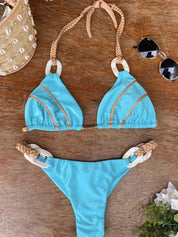 Dante | Stijlvolle & sexy bikini in de kleur Hemelsblauw voor dames in Beach stijl ideaal voor de zomer.