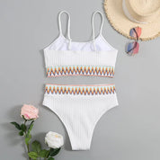 Dante | Stijlvolle & sexy fleur bikini in de kleur Wit voor dames in Beach stijl ideaal voor de zomer.