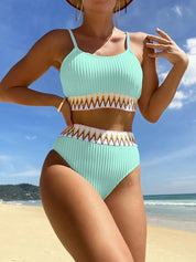 Dante | Stijlvolle & sexy fleur bikini in de kleur Groen voor dames in Beach stijl ideaal voor de zomer.