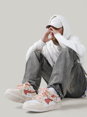 Darius | Skate schoenen in de kleur Crème voor heren in Streetwear stijl ideaal voor de winter