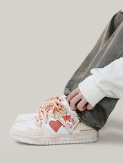 Darius | Skate schoenen in de kleur Crème voor heren in Streetwear stijl ideaal voor de winter