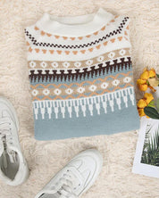 Deqalli | Trui met lange mouwen in de kleur Blauw voor dames in stijl ideaal voor de herfst.