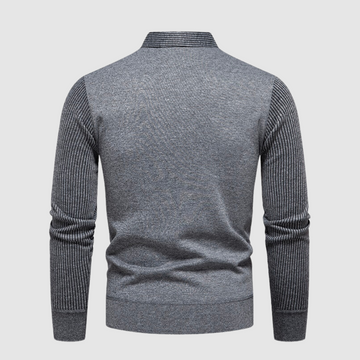 Diam | luxe comfortabele herentrui in de kleur Grijs voor heren in stijl ideaal voor de herfst.