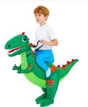 Dinosauriër Kostuum voor kinderen voor carnaval in de kleur Groene Dinosaur voor in stijl geschikt voor alle seizoenen.