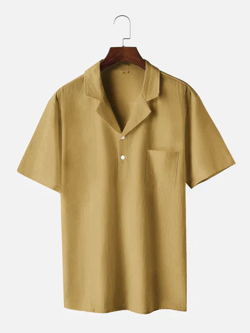 Dirk | Stijlvol Herenoverhemd in de kleur Geel voor heren in stijl ideaal voor de lente.