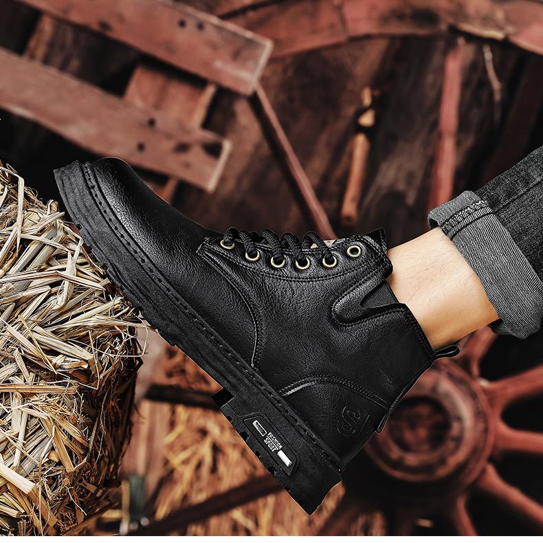 Dolf | Klassieke Laarzen in de kleur Zwart voor heren in Heritage stijl ideaal voor de herfst.