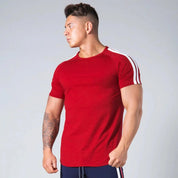 Dynamisch Sport T-shirt voor Heren in de kleur Rood voor heren in stijl ideaal voor de herfst.