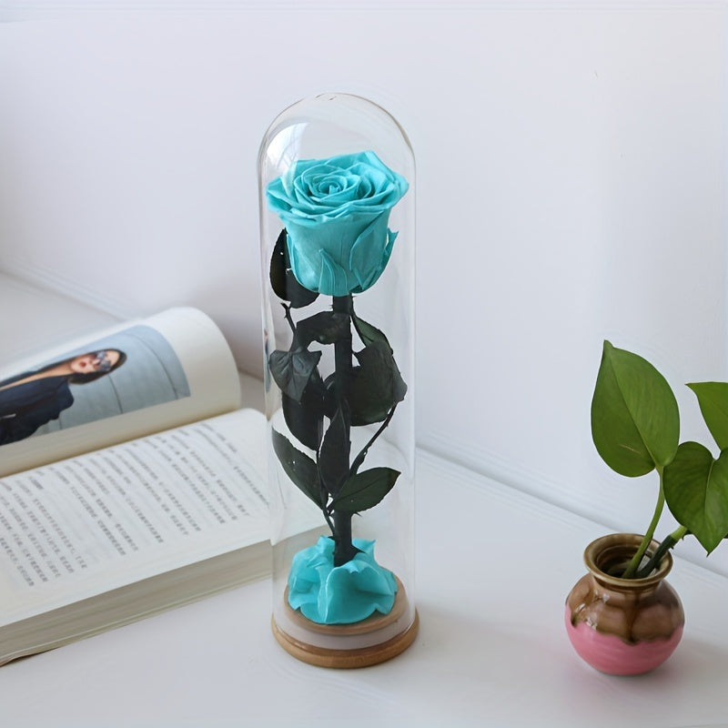 Elena - Eeuwige Rode Roos in Glazen Stolp