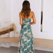 Elena | Maxi jurk voor dames in de kleur Groen voor dames in stijl ideaal voor de zomer.