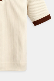 Elisabeth | Stijlvolle Katoenen Polo met Kleurblokken