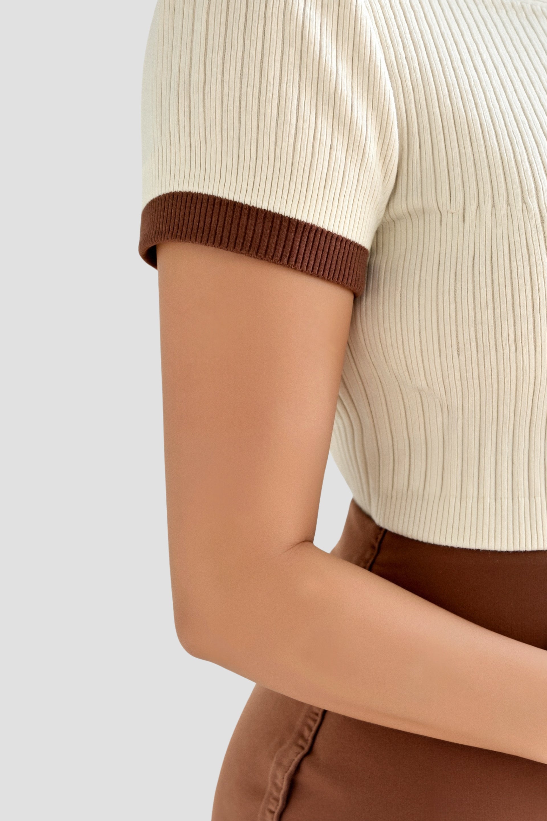 Elisabeth | Stijlvolle Katoenen Polo met Kleurblokken