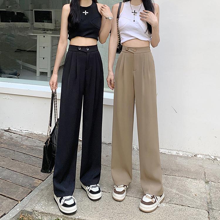 Elke | Brede stijlvolle pantalon in de kleur Wit voor dames in Formal stijl ideaal voor de lente.