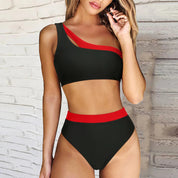Elsje | Trendy & sexy off-shoulder bikini in de kleur Legergroen voor dames in Beach stijl ideaal voor de zomer.