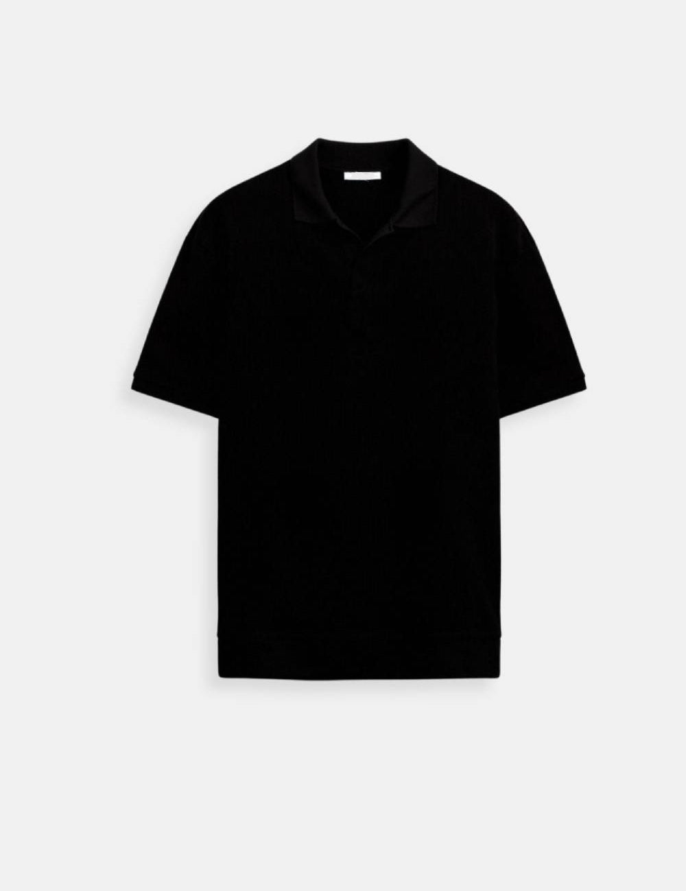 Stijlvolle Heren Polo T-shirt van Wol met Structuur