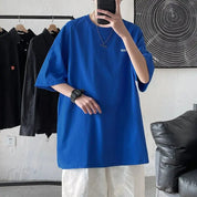 Emil | Zomerse casual T-shirt in de kleur Blauw voor heren in stijl ideaal voor de lente.