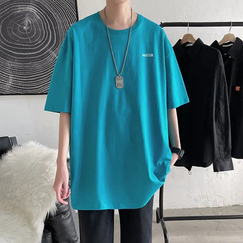 Emil | Zomerse casual T-shirt in de kleur Hemelsblauw voor heren in stijl ideaal voor de lente.