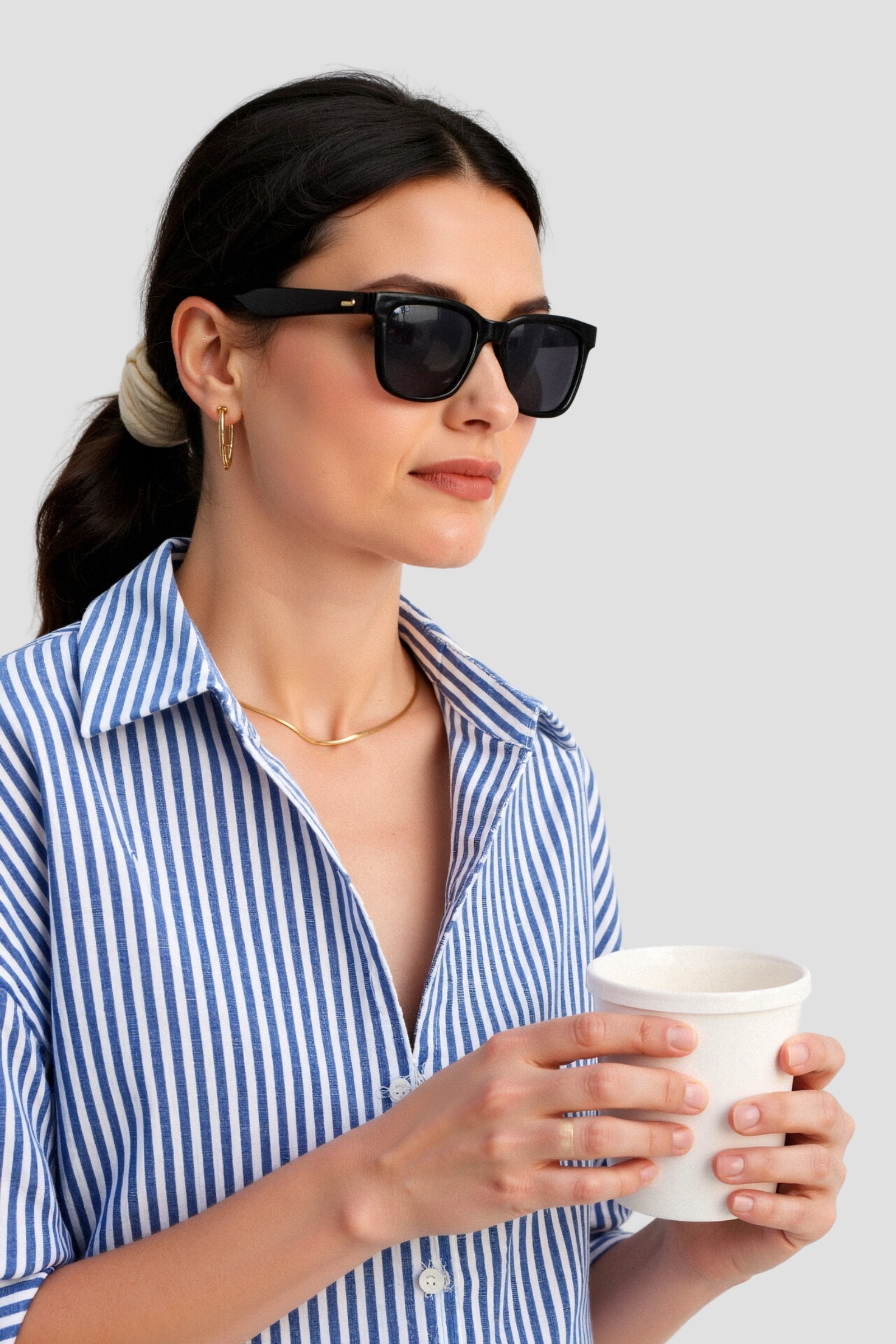 Emilie | Stijlvolle Gestreepte Katoenen Blouse