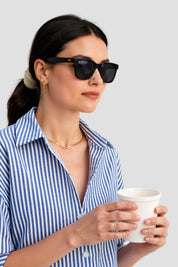 Emilie | Stijlvolle Gestreepte Katoenen Blouse