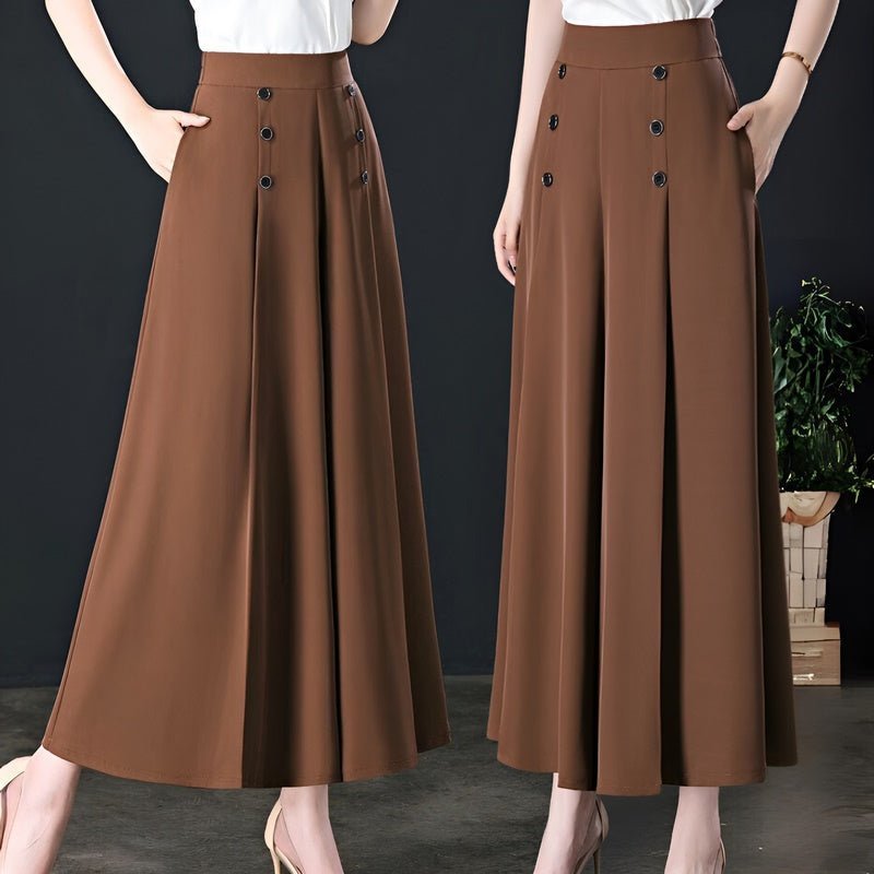Emmely | Slanke lange rok in de kleur Caramel voor dames in stijl ideaal voor de lente.