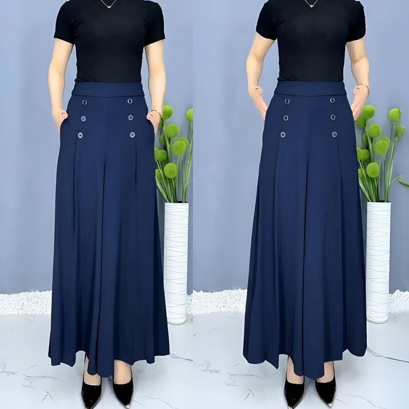 Emmely | Slanke lange rok in de kleur Marineblauw voor dames in stijl ideaal voor de lente.