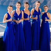 Esmee | Lange zomerjurk voor dames in de kleur Blauw voor dames in stijl ideaal voor de zomer.