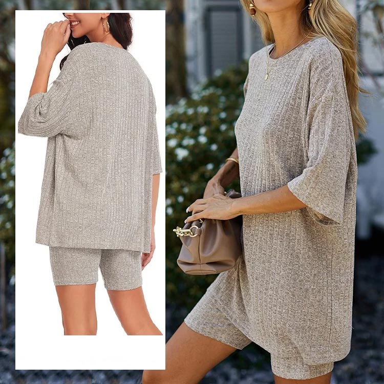 Eva | Casual 2-delige set in de kleur Blauw voor dames in stijl ideaal voor de zomer.