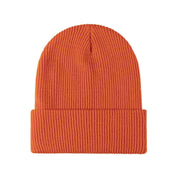 Evelien | Veelzijdige & warme gebreide beanie in de kleur Oranje voor dames in Lounge stijl ideaal voor de winter