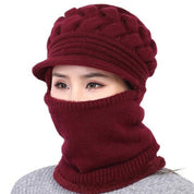 Evelien | Warm & stijlvol winterset in de kleur Bordeaux voor dames in Lounge stijl ideaal voor de winter