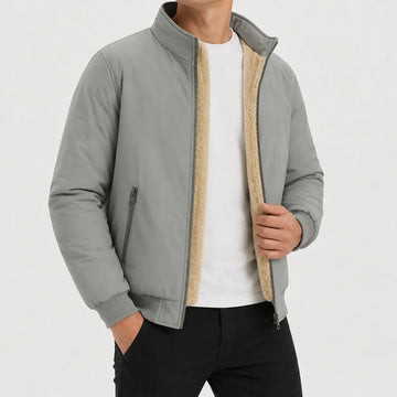 Puffer jacket met fleece lining