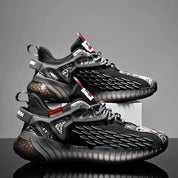 Fabio | Heren ademende hardloopschoenen in de kleur Zwart voor heren in stijl geschikt voor alle seizoenen.