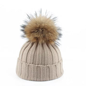 Fay | Warme & trendy gebreide beanie in de kleur Khaki voor dames in Lounge stijl ideaal voor de winter