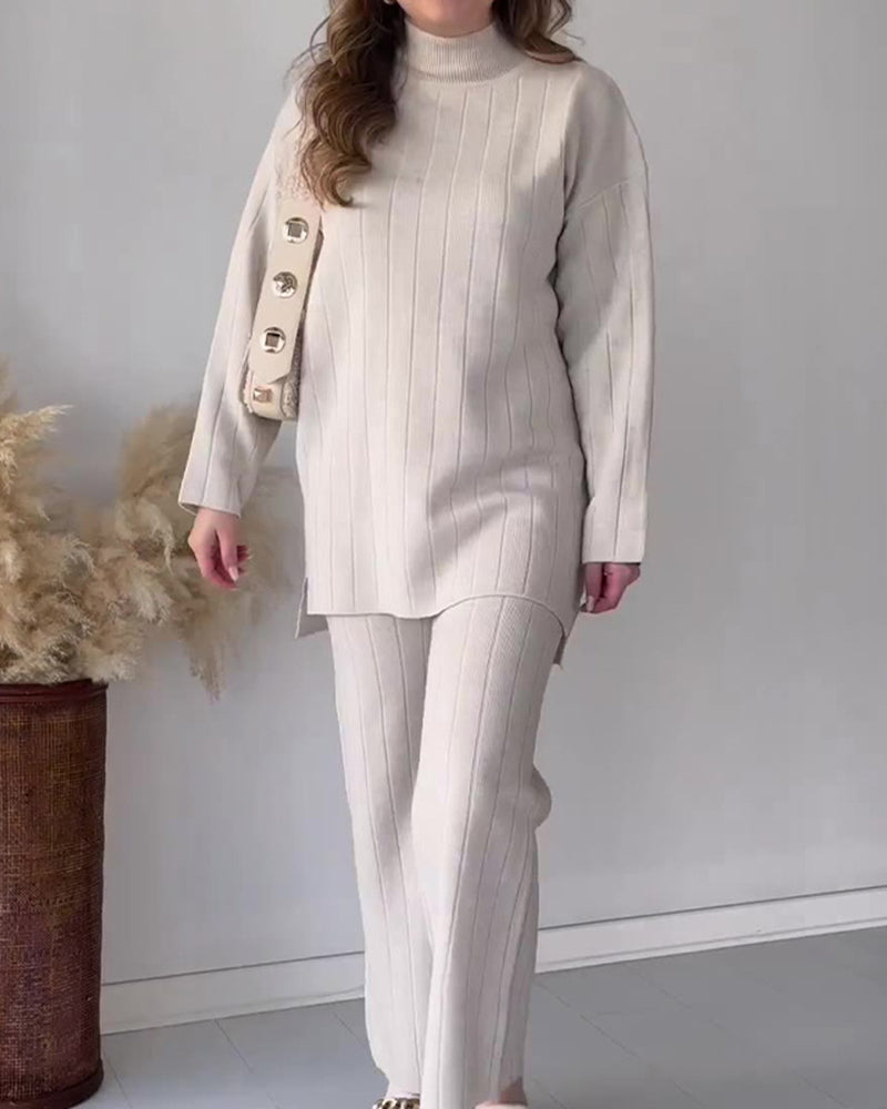 Femke | Dames 2-delige set in de kleur Wit voor dames in stijl ideaal voor de winter