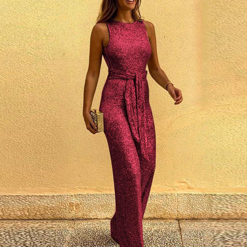 Femke Jumpsuit | Elegante en comfortabele jumpsuit voor voor iedere gelegenheid in de kleur Rood voor dames in stijl ideaal voor de herfst.