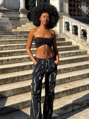 Femke | Modieuze damesjeans in de kleur Zwart voor dames in stijl geschikt voor alle seizoenen.