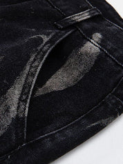 Femke | Modieuze damesjeans in de kleur Zwart voor dames in stijl geschikt voor alle seizoenen.