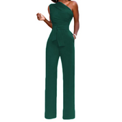 Femke | Strakke en stijlvolle jumpsuit in de kleur Groen voor dames in Party stijl ideaal voor de herfst.