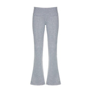 Fenna | Casual lage taille uitlopende broek in de kleur Grijs voor dames in stijl ideaal voor de herfst.