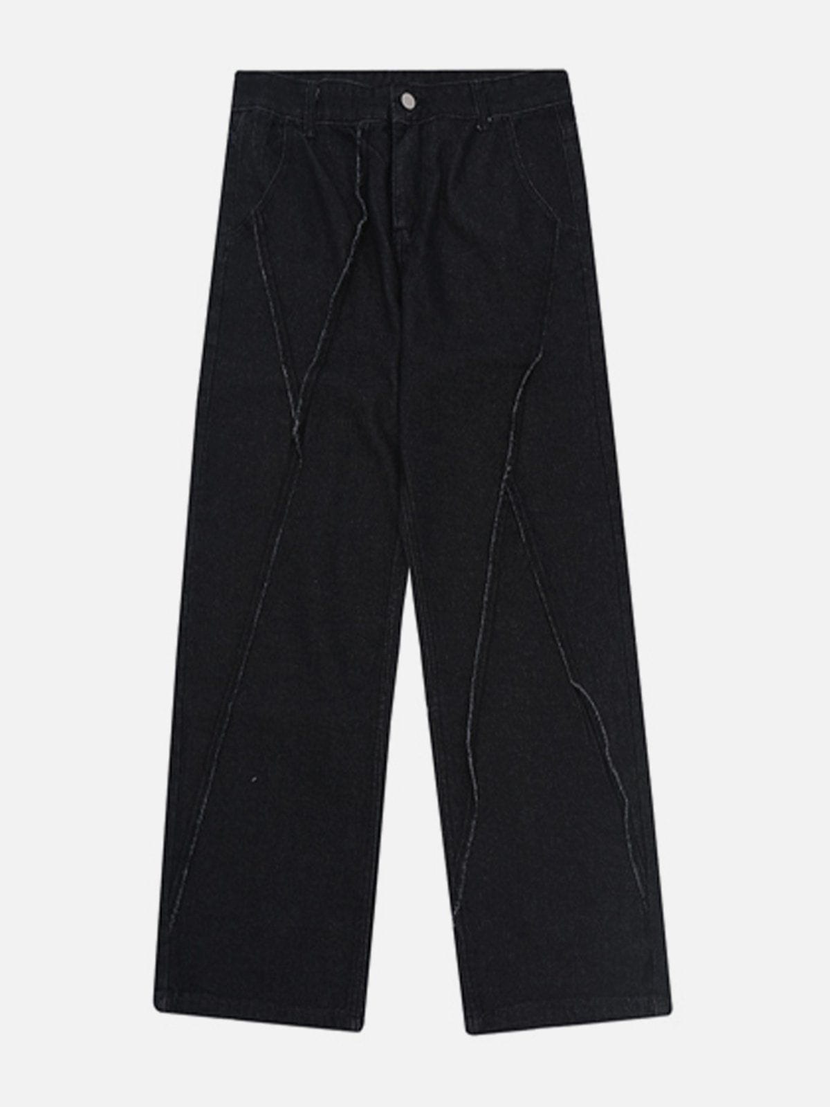 Fenna | Unieke losvallende spijkerbroek in de kleur Zwart voor dames in stijl geschikt voor alle seizoenen.