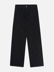 Fenna | Unieke losvallende spijkerbroek in de kleur Zwart voor dames in stijl geschikt voor alle seizoenen.