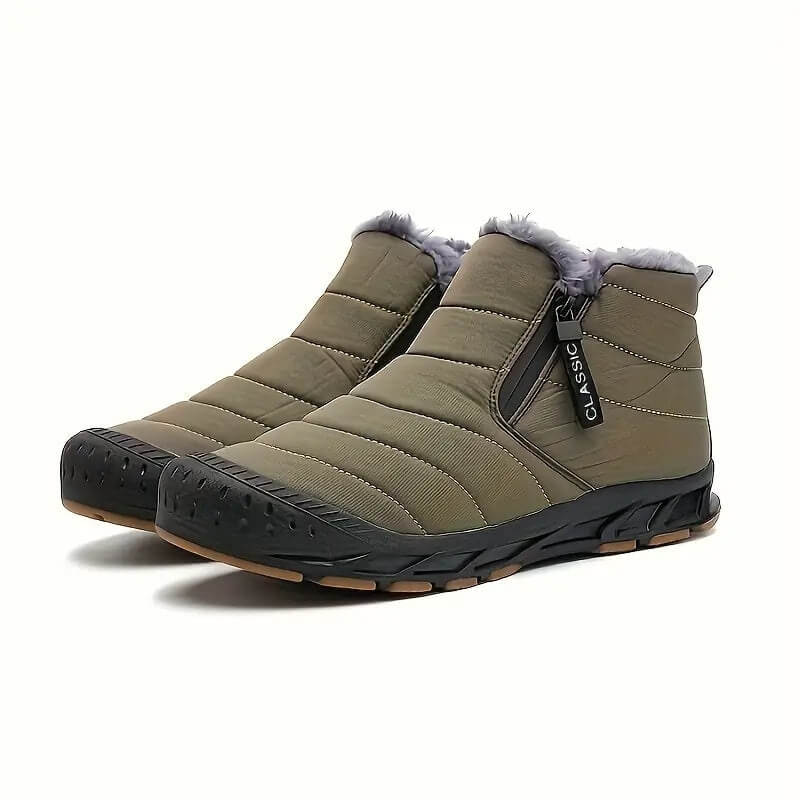 Finn | Comfortabele winterschoenen in de kleur Groen voor heren in stijl ideaal voor de winter