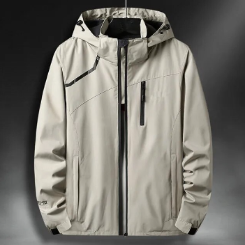 Finn | Waterbestendige jas in de kleur Beige voor heren in stijl ideaal voor de winter