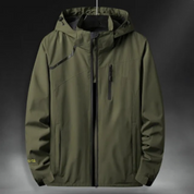 Finn | Waterbestendige jas in de kleur Legergroen voor heren in stijl ideaal voor de winter