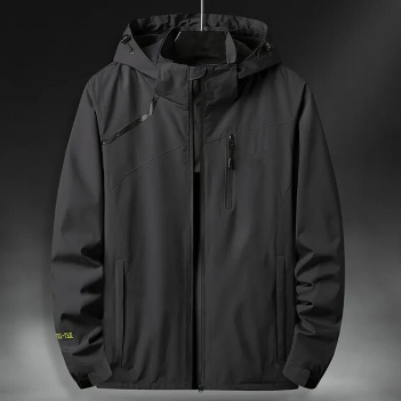 Finn | Waterbestendige jas in de kleur Zwart voor heren in stijl ideaal voor de winter