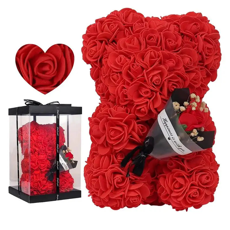 Fleur | Romantic teddy bear cuddle made of roses