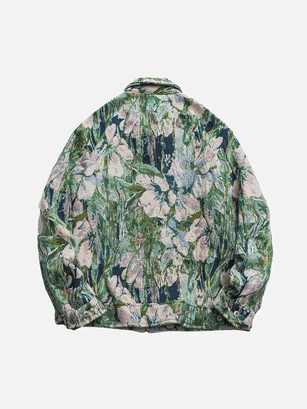 Fleurig oversized jack met bloemenprint. in de kleur Groen voor dames in stijl ideaal voor de herfst.