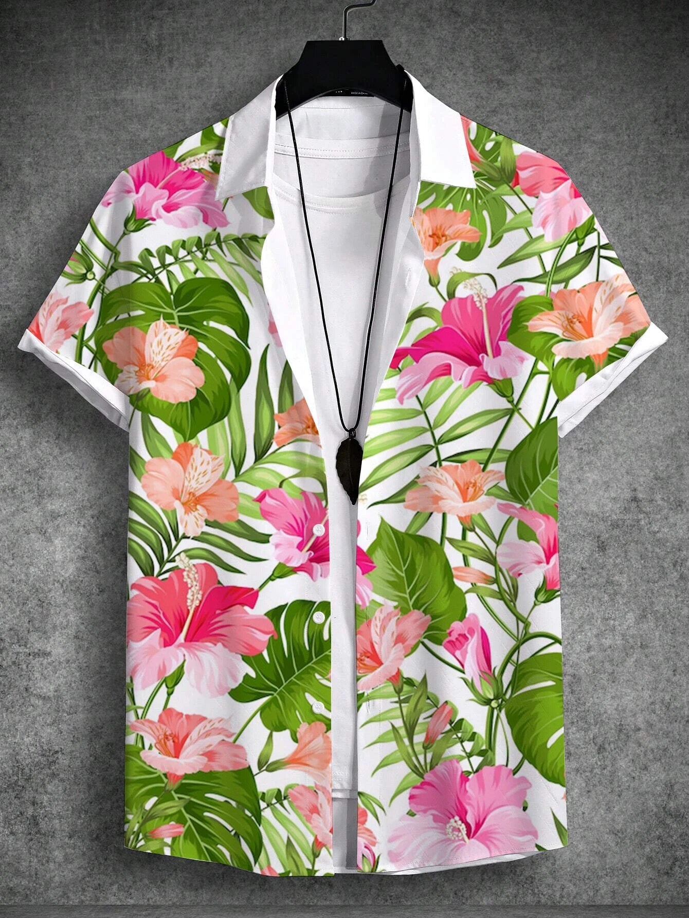 Fleurig zomer shirt met tropische print in de kleur Groen voor heren in stijl ideaal voor de zomer.