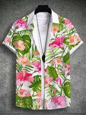 Fleurig zomer shirt met tropische print in de kleur Groen voor heren in stijl ideaal voor de zomer.